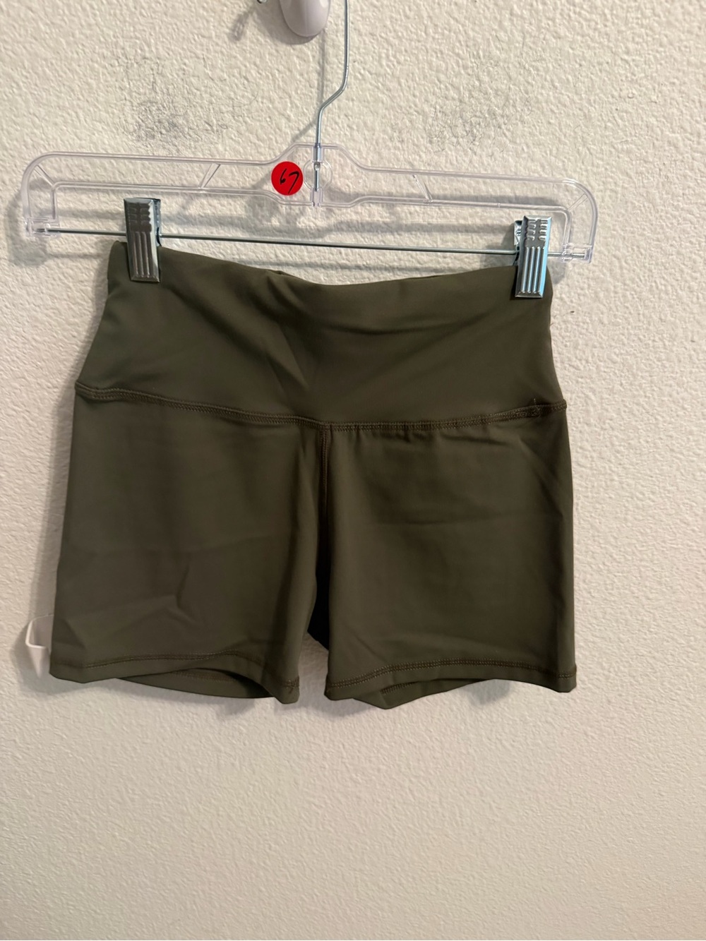 Women’s High-Rise Athletic Shorts in Olive